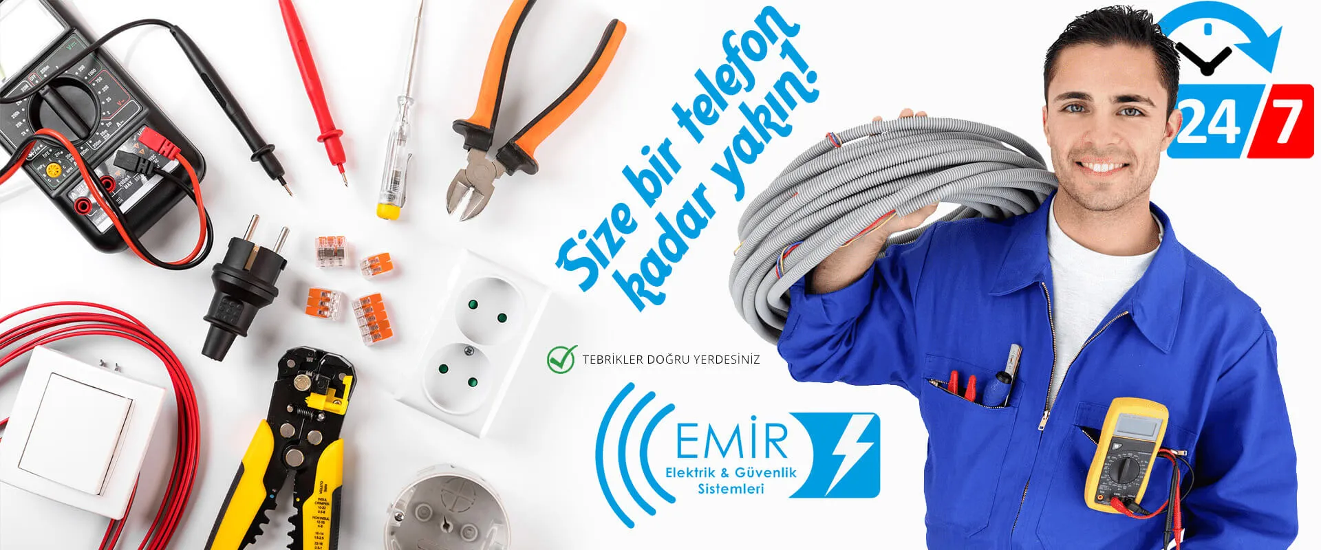 Emir Elektrik size bir telefon kadar yakın!